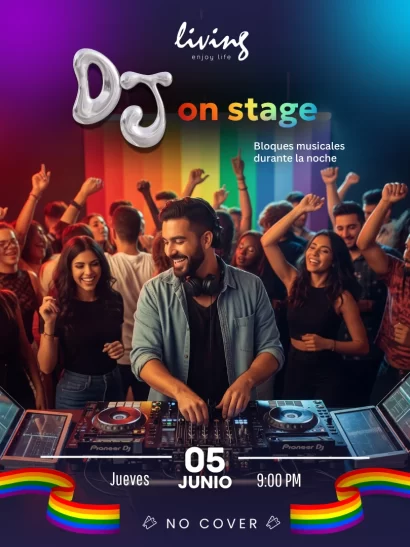 DJ on Stage - jueves 5 de junio 2025