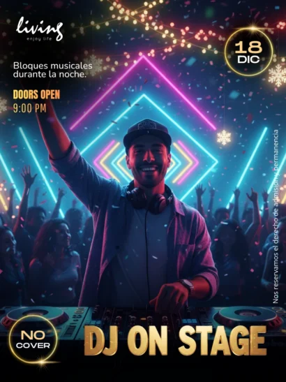 DJ on Stage - jueves 18 de diciembre 2025