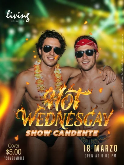 Hot Wednesgay - miércoles 18 de marzo 2026