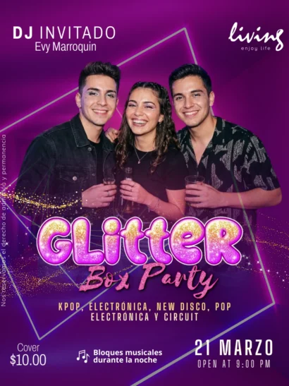 Glitter Box Party - sábado 21 de marzo 2026